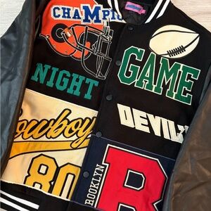 EDIKTED Game Day Letterman Jacket